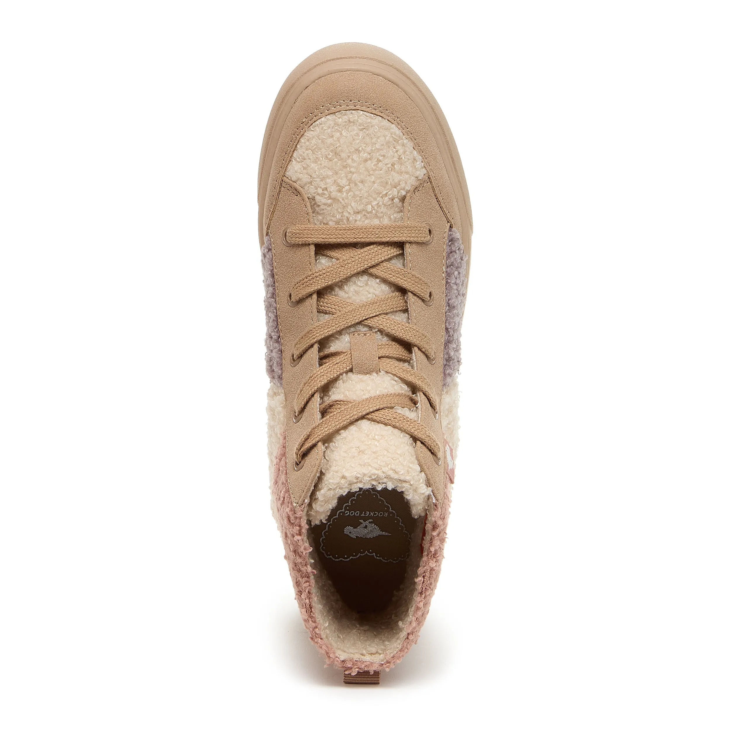 Flair Natural Faux Fur Platform Sneaker