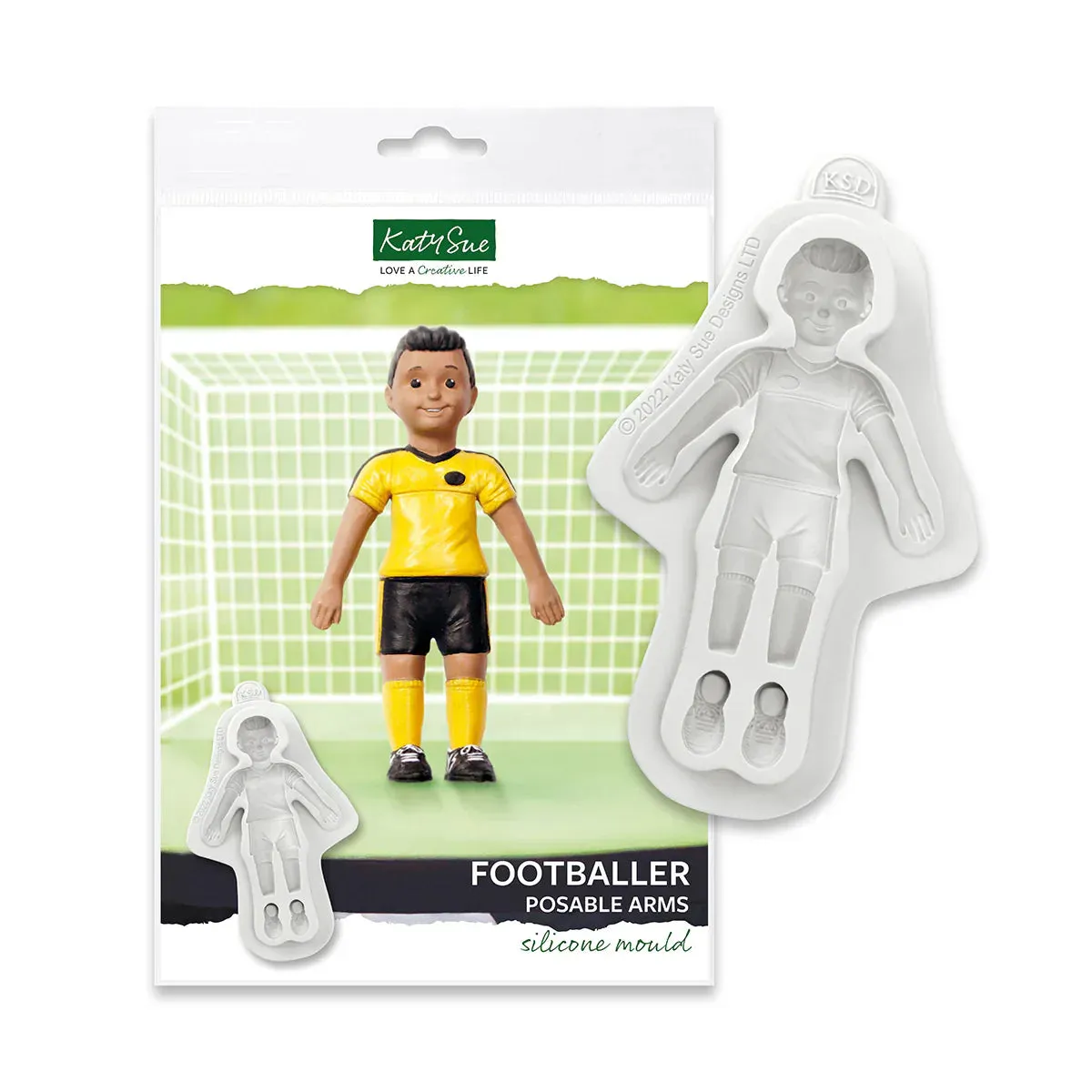 Footballer Posable Arms Silicone Mould