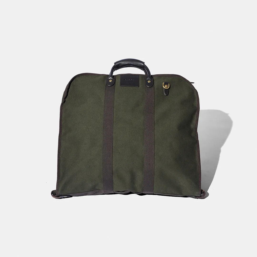 Garment Bag - Green Canvas by Baron