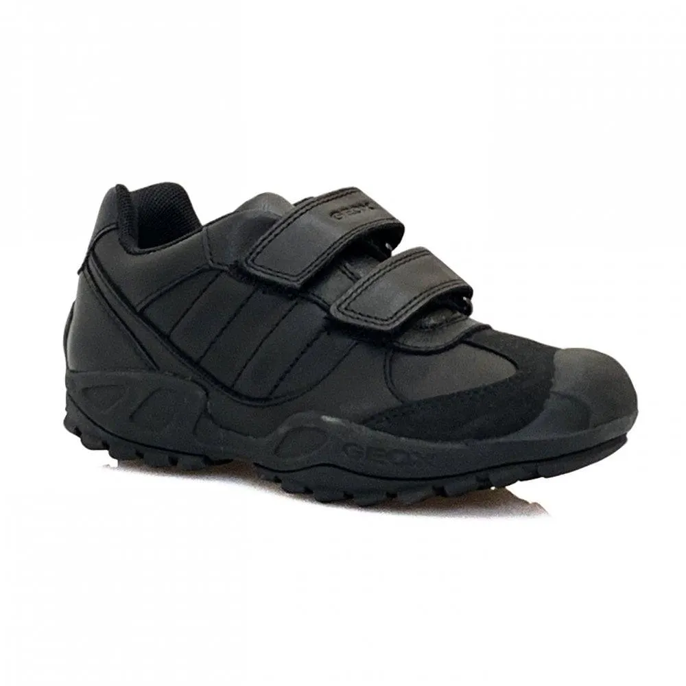 Geox Boys Shoe J Savage J841VB Black Smoke Leather