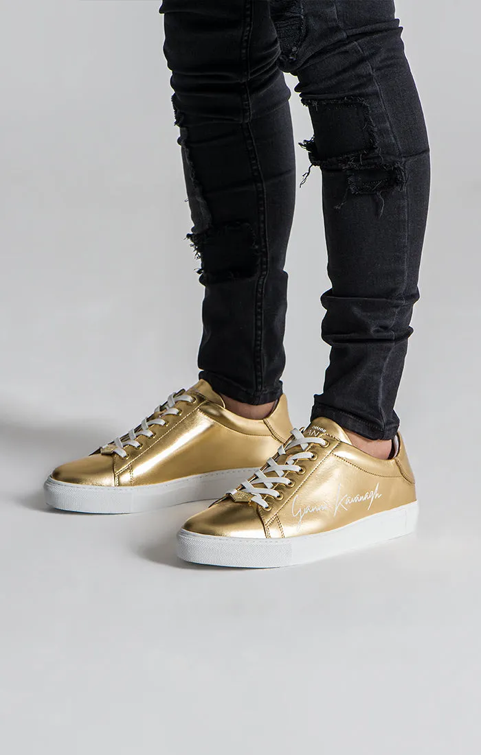 Gold Signature Sneakers