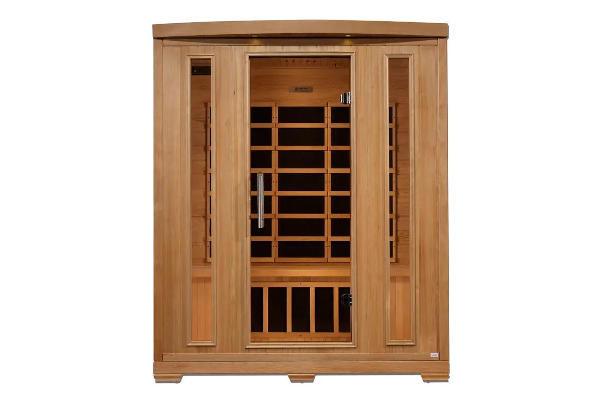 Golden Designs Pro 6 "Melanie" 3-Person Near Zero EMF Far Infrared Sauna (2025 Edition)