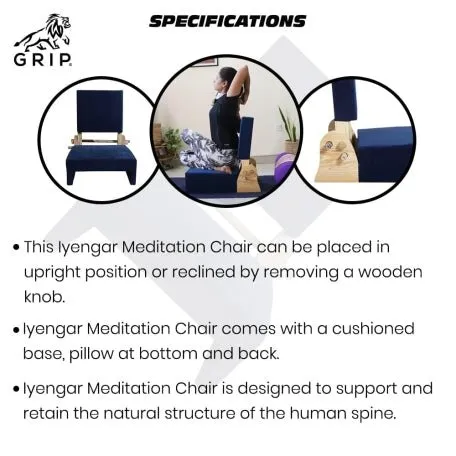 Grip Iyengar Meditation Chair | It Comes With A Cushioned Base