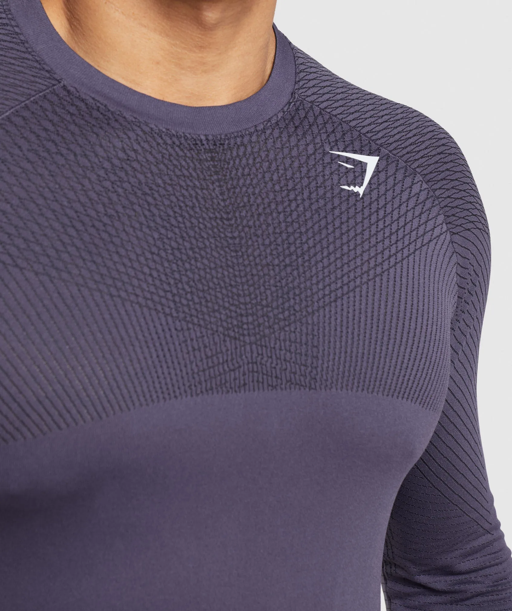 Gymshark Apex Seamless Long Sleeve T-Shirt - Rich Purple/Black