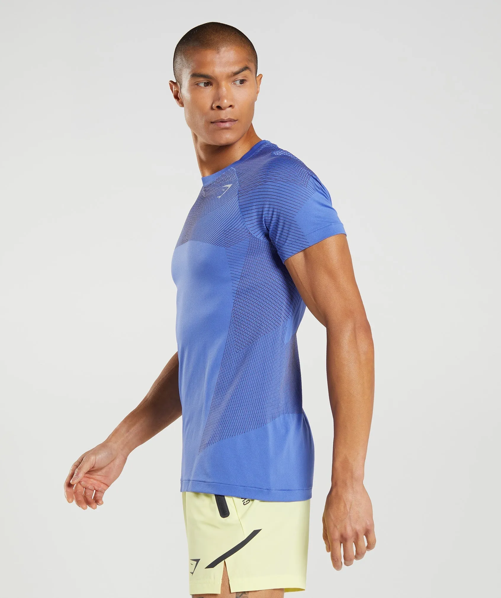 Gymshark Apex Seamless T-Shirt - Court Blue/Onyx Grey