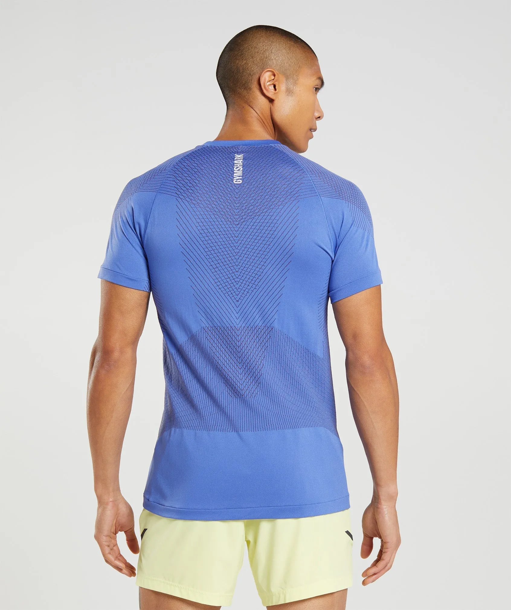 Gymshark Apex Seamless T-Shirt - Court Blue/Onyx Grey