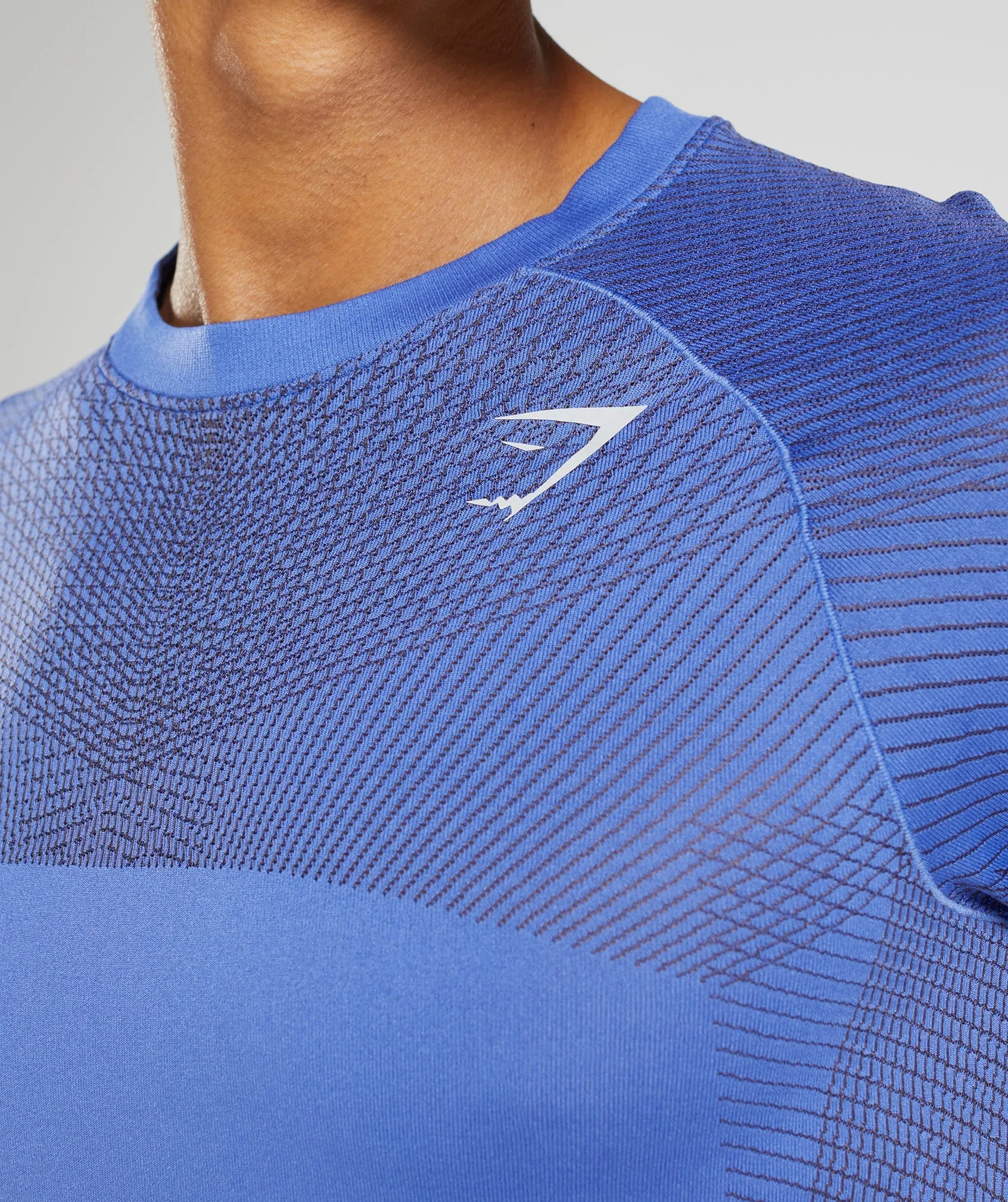 Gymshark Apex Seamless T-Shirt - Court Blue/Onyx Grey