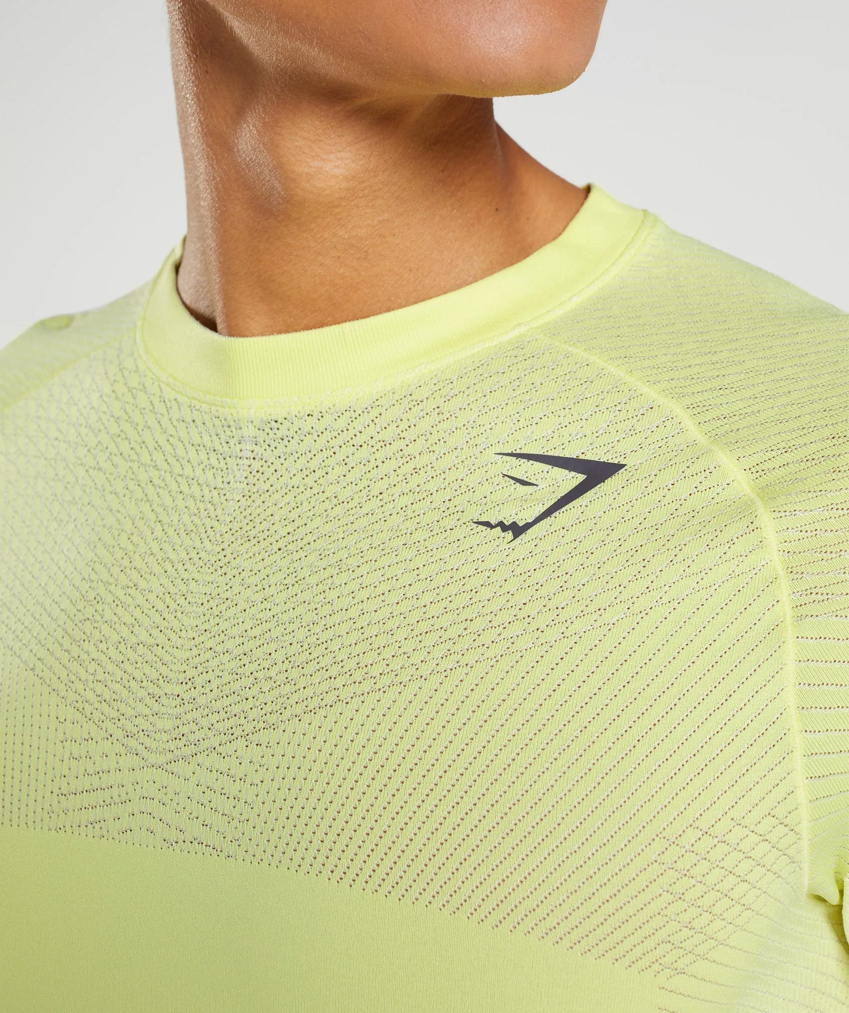 Gymshark Apex Seamless T-Shirt - Firefly Green/White