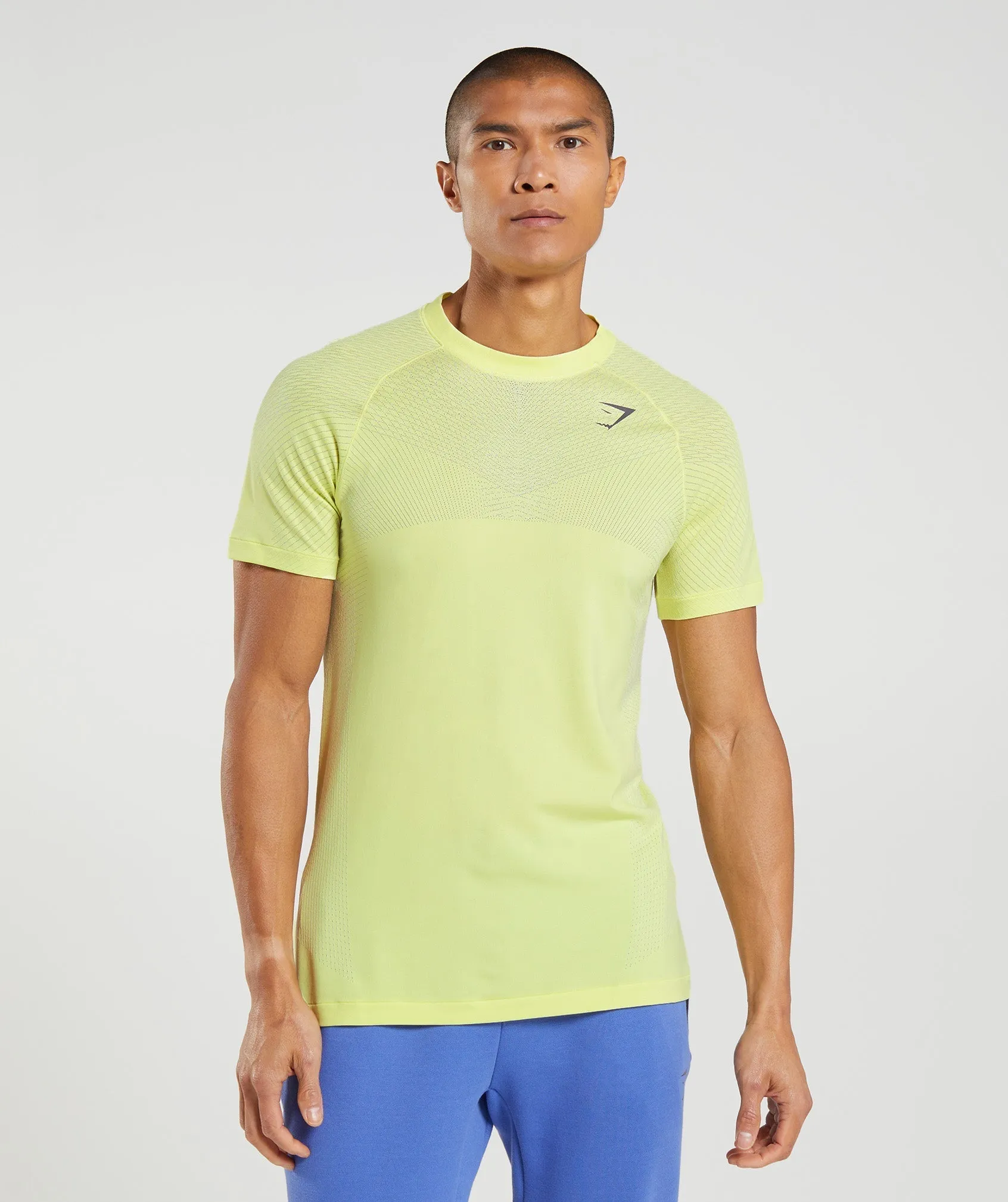 Gymshark Apex Seamless T-Shirt - Firefly Green/White