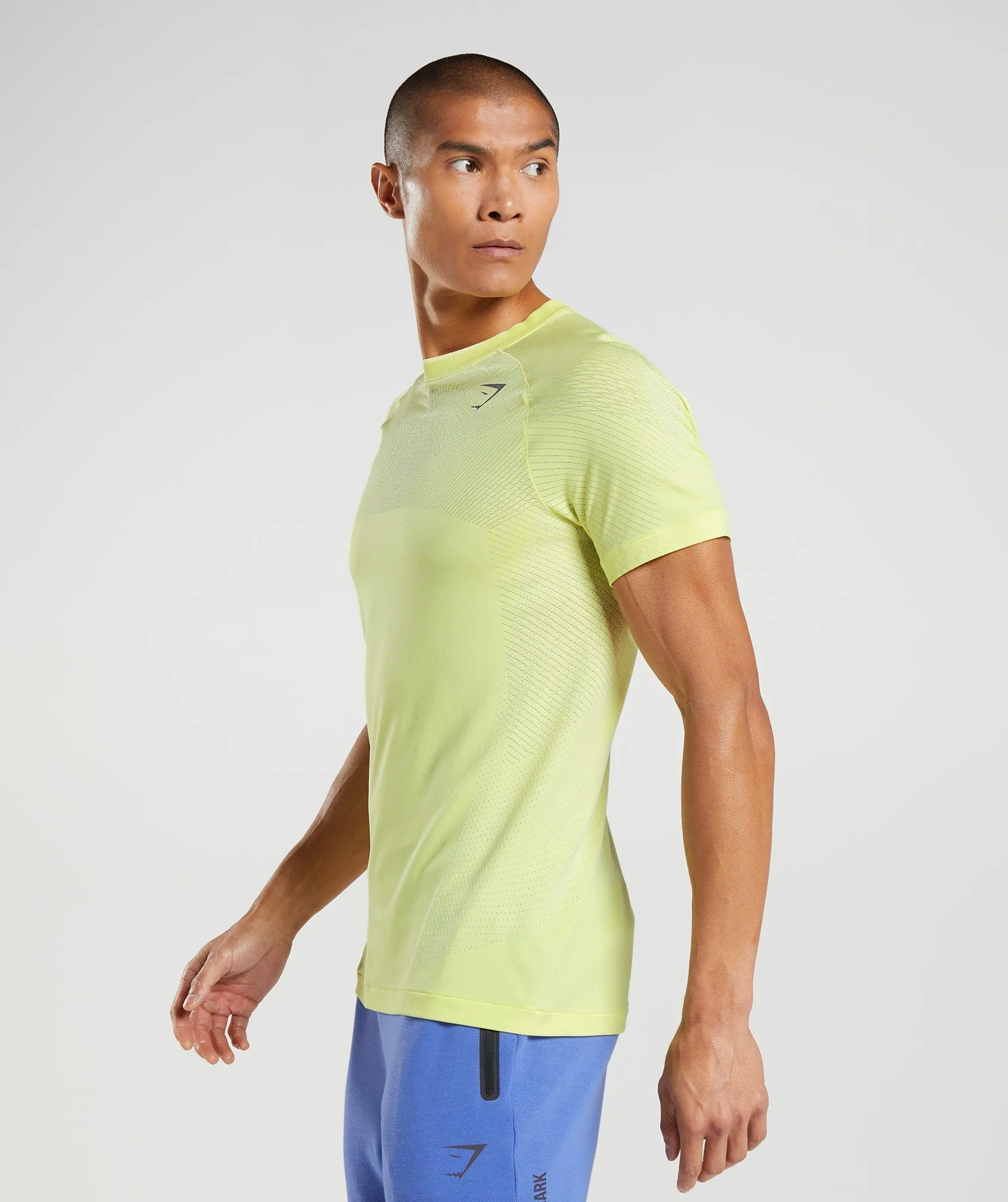 Gymshark Apex Seamless T-Shirt - Firefly Green/White