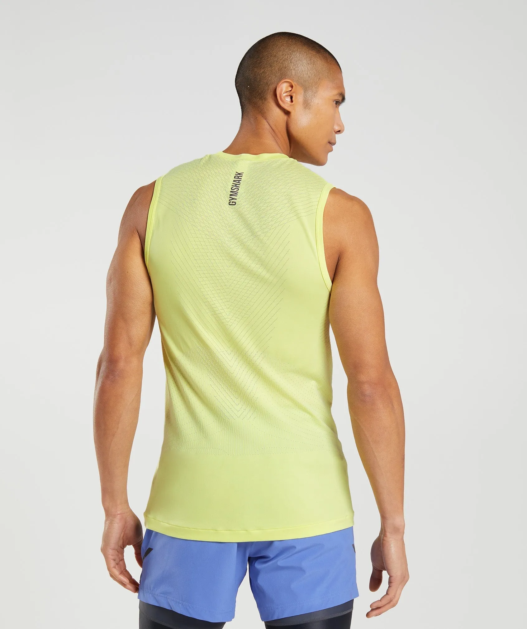 Gymshark Apex Seamless Tank - Firefly Green/White