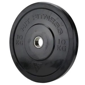 Hit Fitness 10kg Commercial Black Rubber Bumper Plate