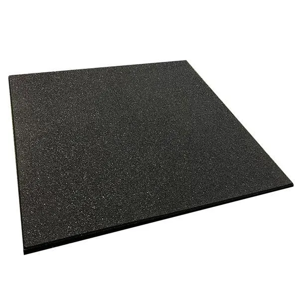 Hit Fitness Gym Floor Mat Black | 1m x 1m x 20mm