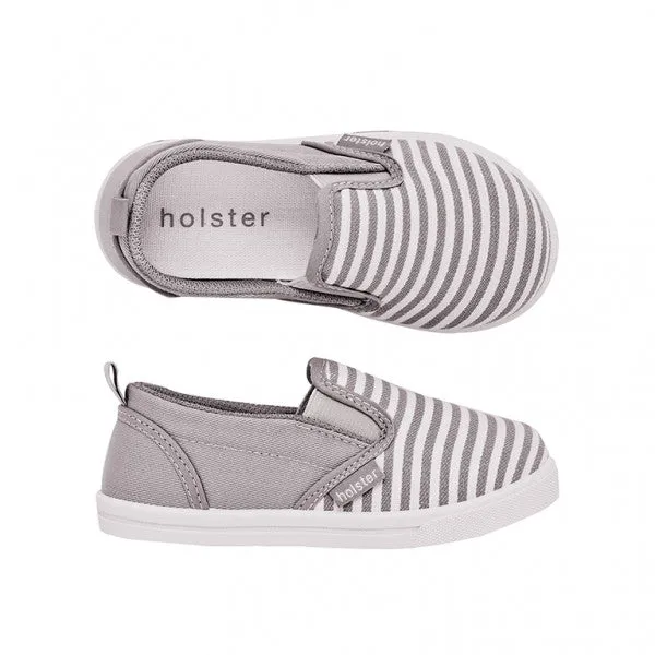 Holster Kids - Boys Grey Stripe Cruise Shoe