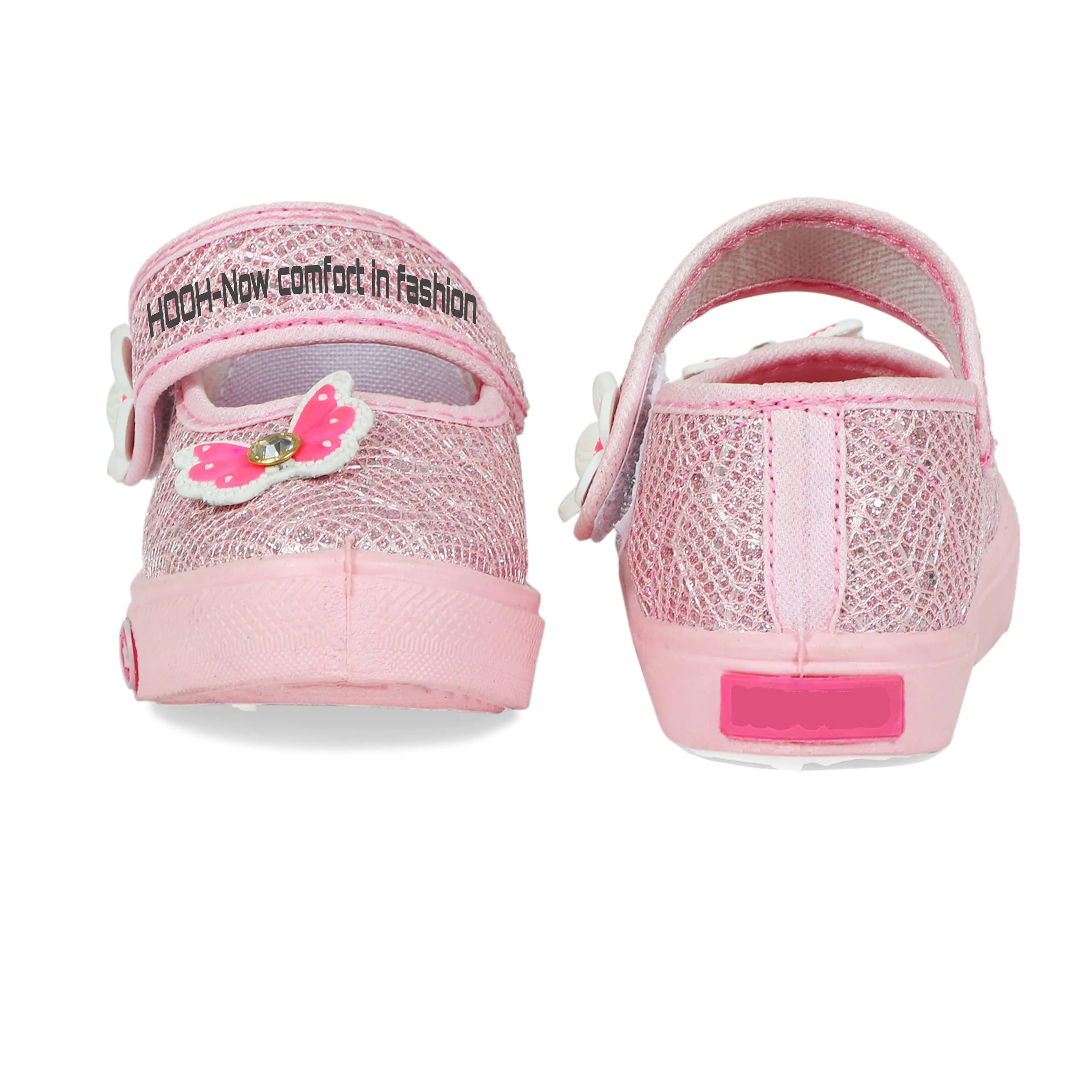 HOOH-Now comfort in Fashion Kids Girls Fashion Sparkle Bellies or Sandals (Pink, 3_Point_5_Years)