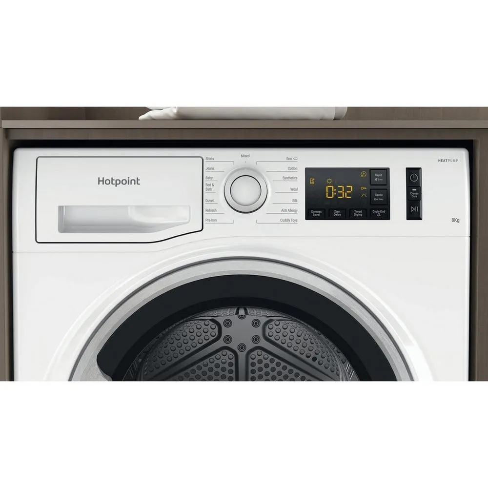 Hotpoint NTSM1182SKUK 8kg Heat Pump Tumble Dryer - White