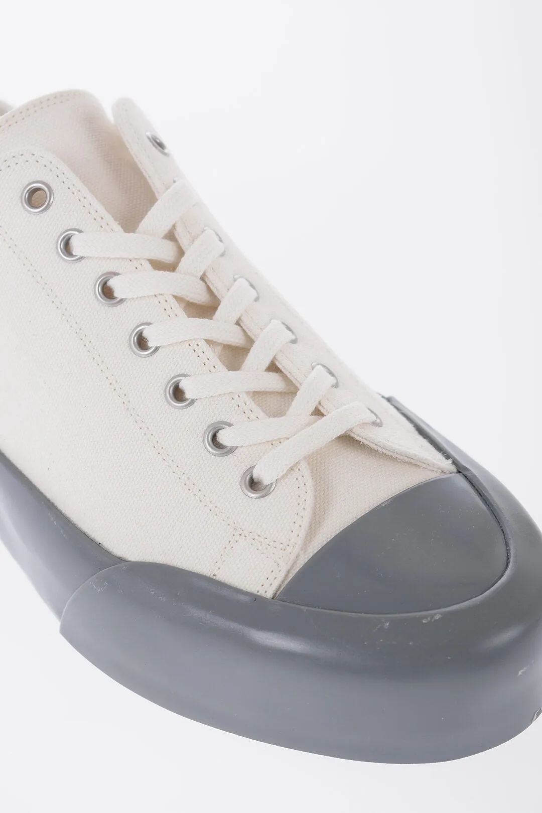 Jil Sander Canvas Low-Top Sneakers With Rubber Sole