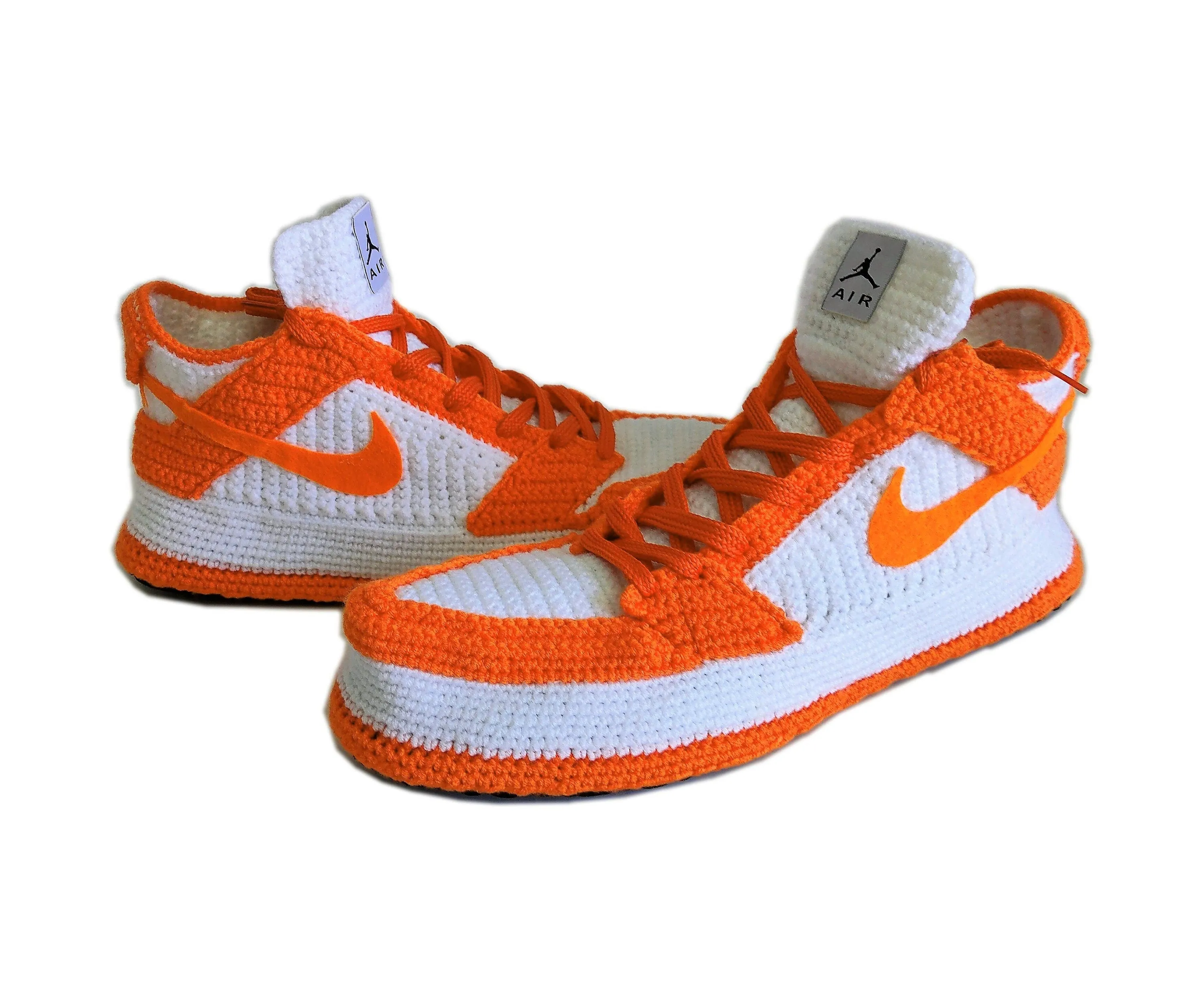 Jordan Dunk Low Orange Sneakers Plush Slippers plush Shoes Booties Soft Socks