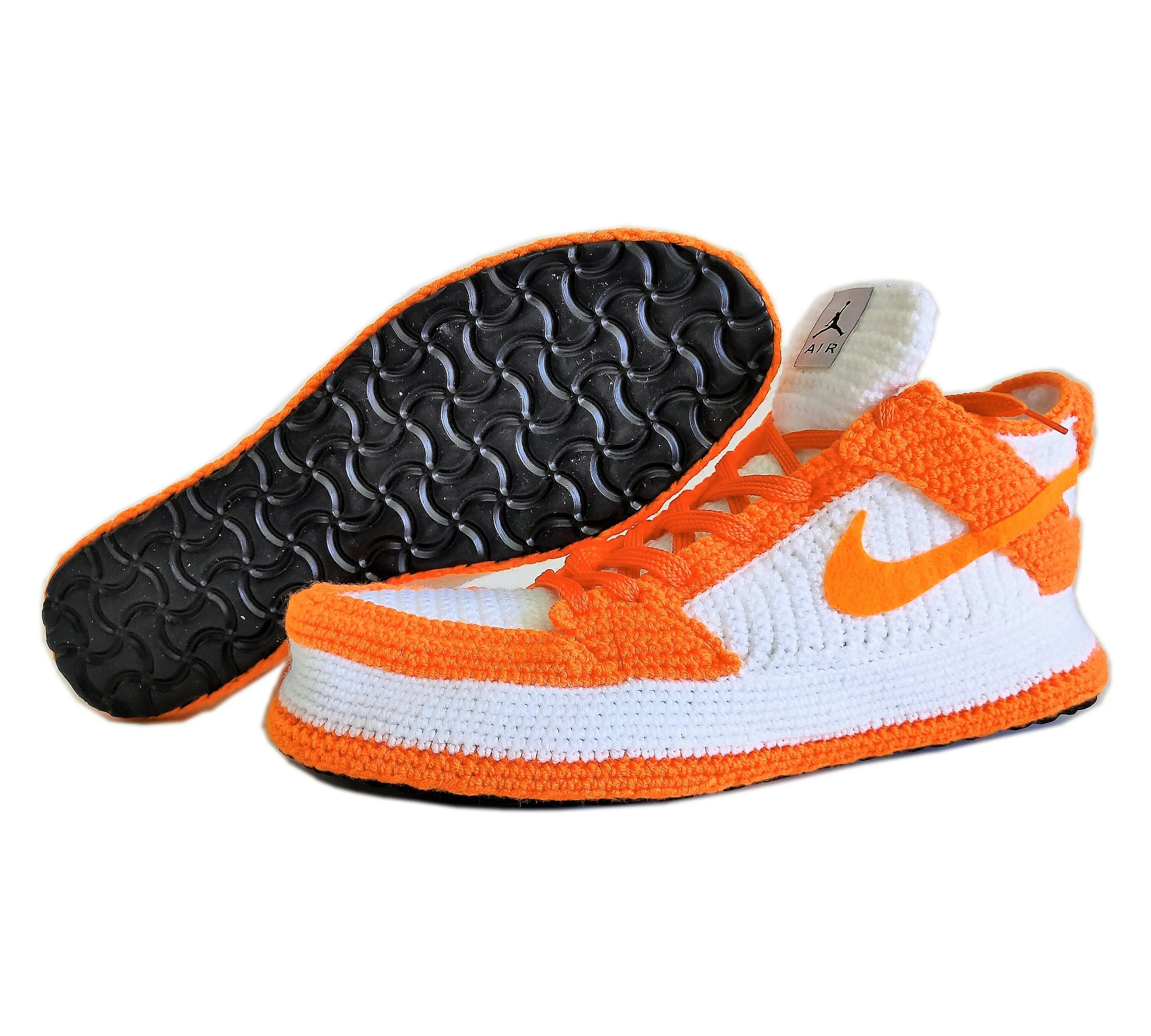 Jordan Dunk Low Orange Sneakers Plush Slippers plush Shoes Booties Soft Socks