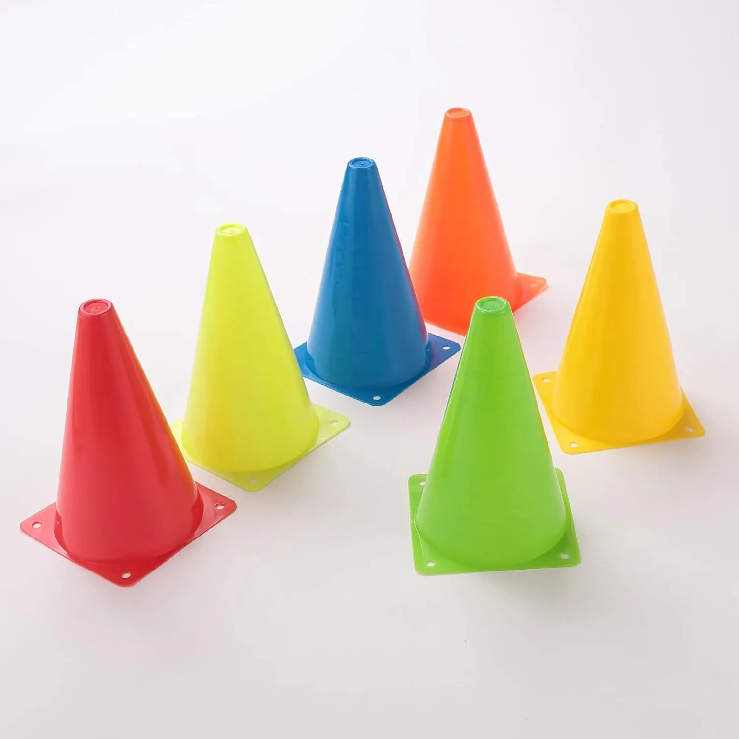 Kuber Industries Sports Agility Training Ground Marker Cone Pack of 12 (Multicolor)