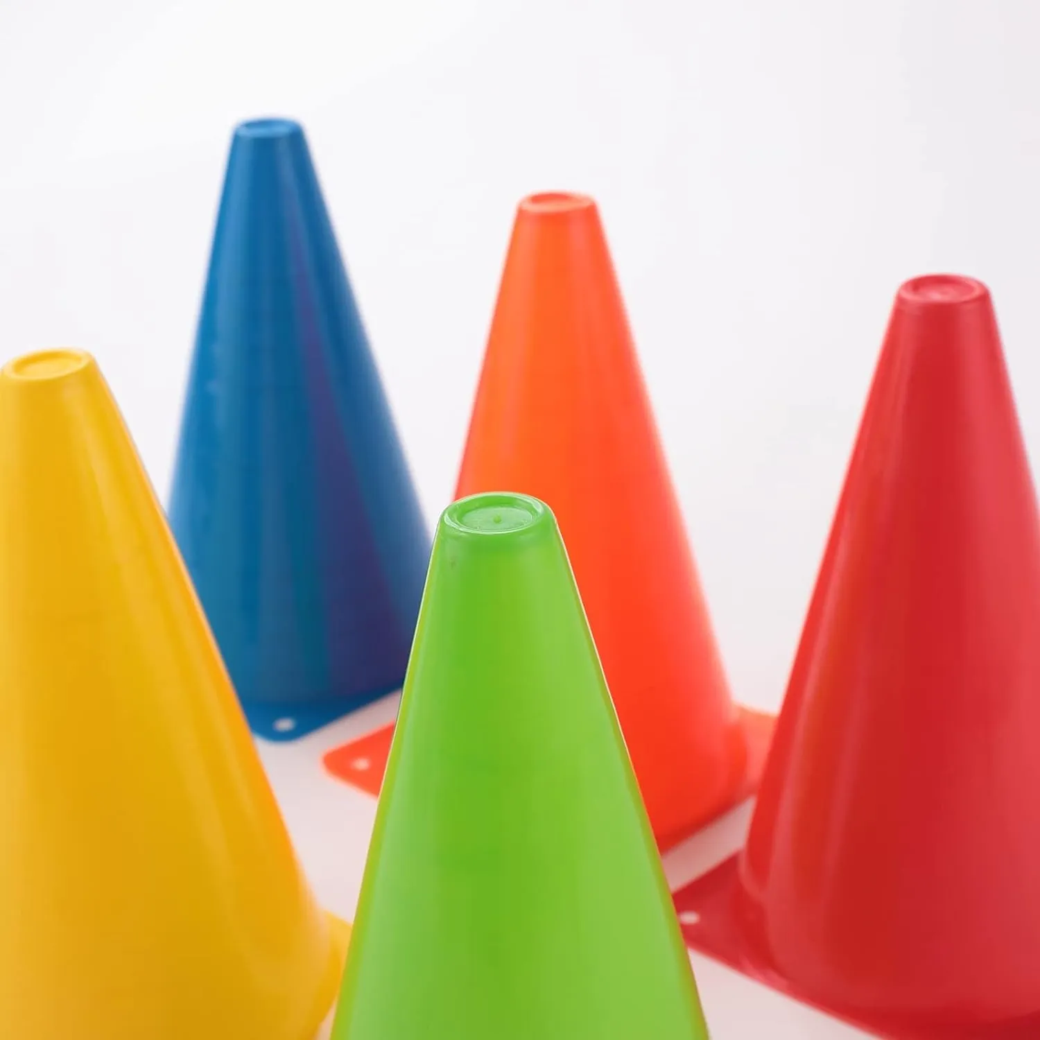 Kuber Industries Sports Agility Training Ground Marker Cone Pack of 18 (Multicolor)