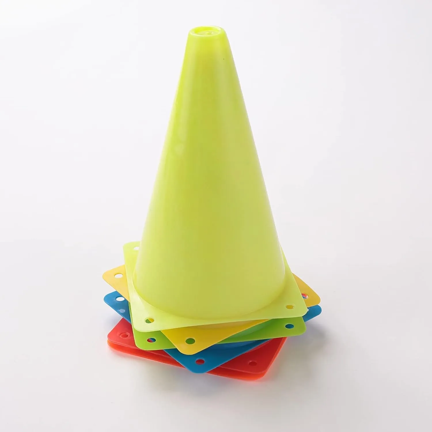 Kuber Industries Sports Agility Training Ground Marker Cone Pack of 24 (Multicolor)