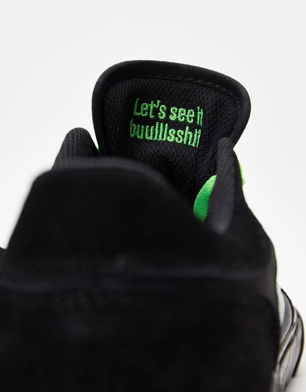 Lakai x Girl Yeah Right! Staple  Skate Shoes - Black/UV Green Suede