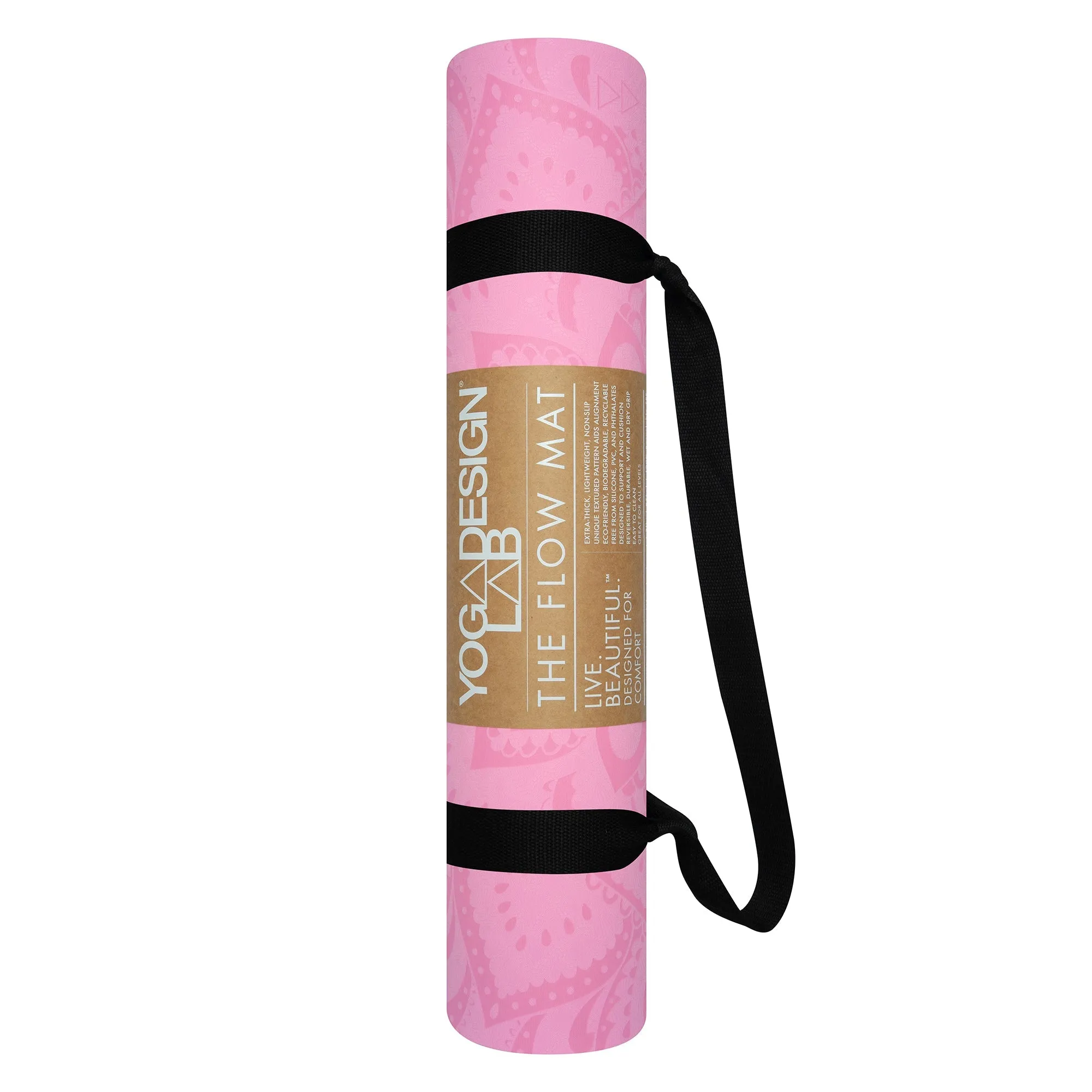 Lightweight Ultra-Cushioned Yoga Mat 6mm with Strap