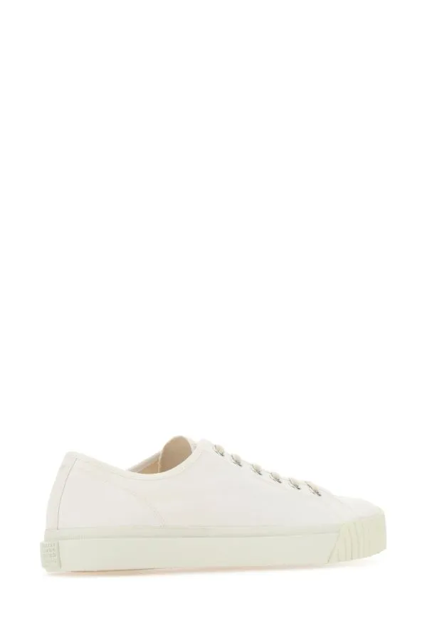 MAISON MARGIELA | Ivory canvas Tabi sneakers