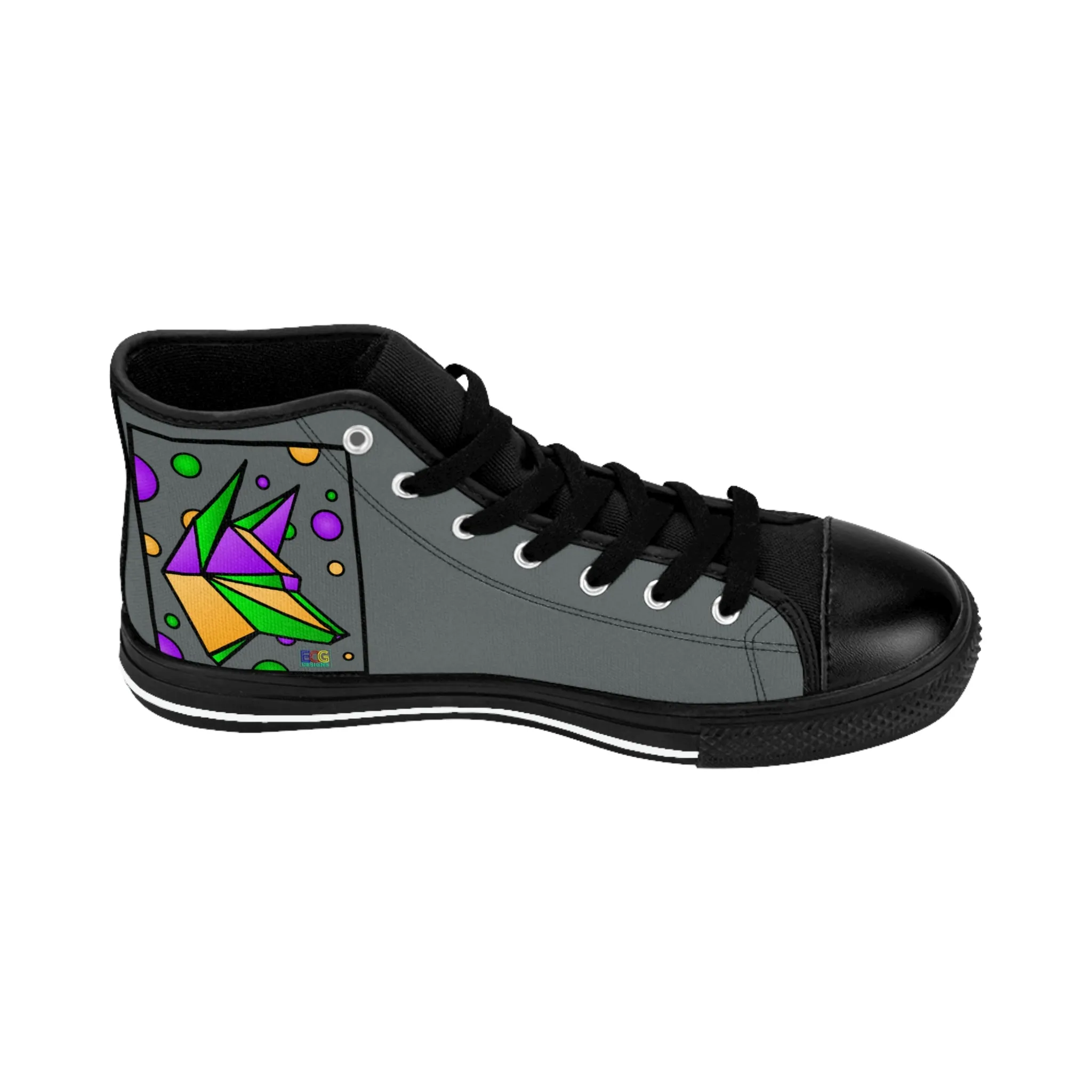 Mardi Gras Box Dog Women's Classic Sneakers