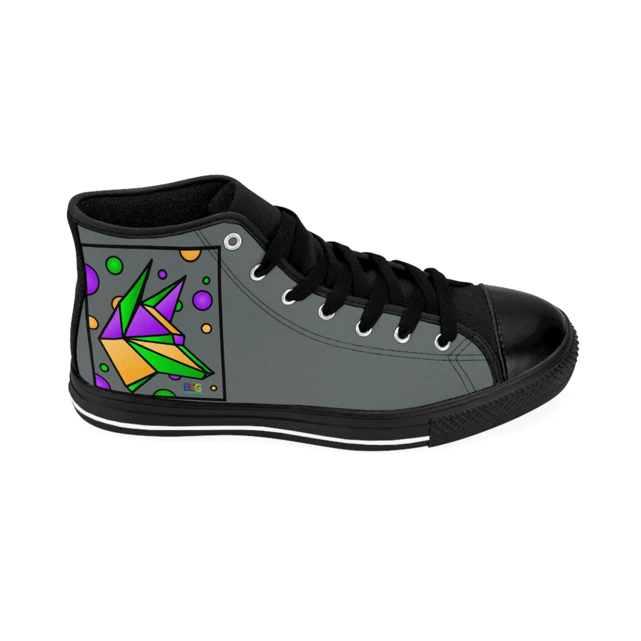 Mardi Gras Box Dog Women's Classic Sneakers