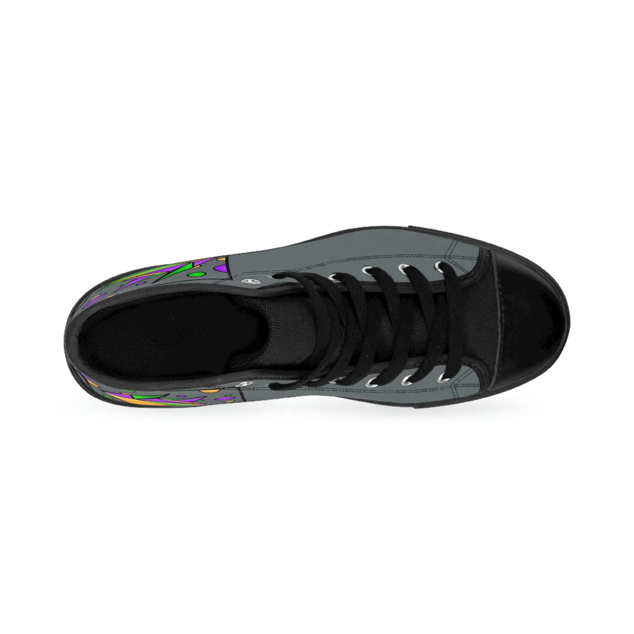 Mardi Gras Box Dog Women's Classic Sneakers