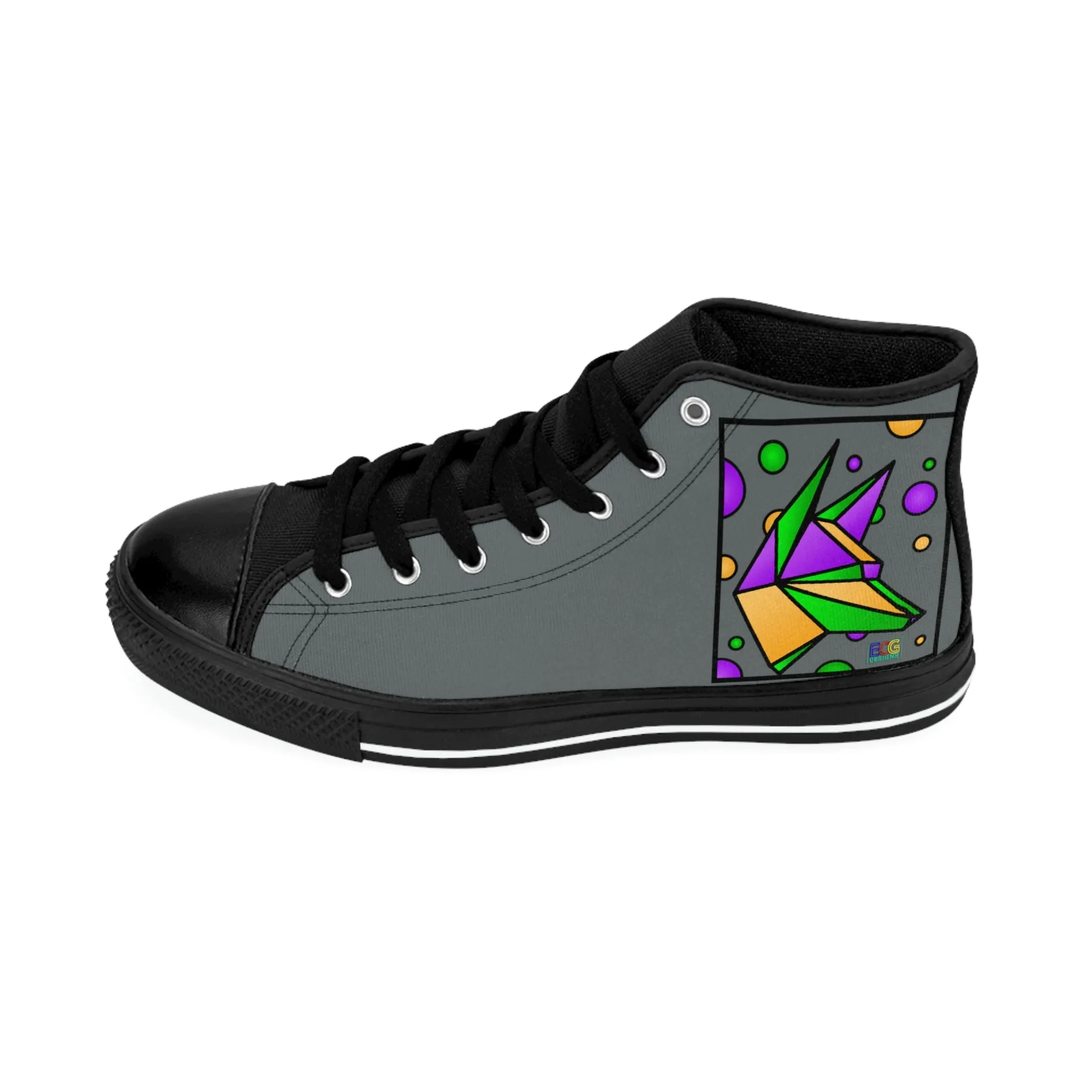 Mardi Gras Box Dog Women's Classic Sneakers