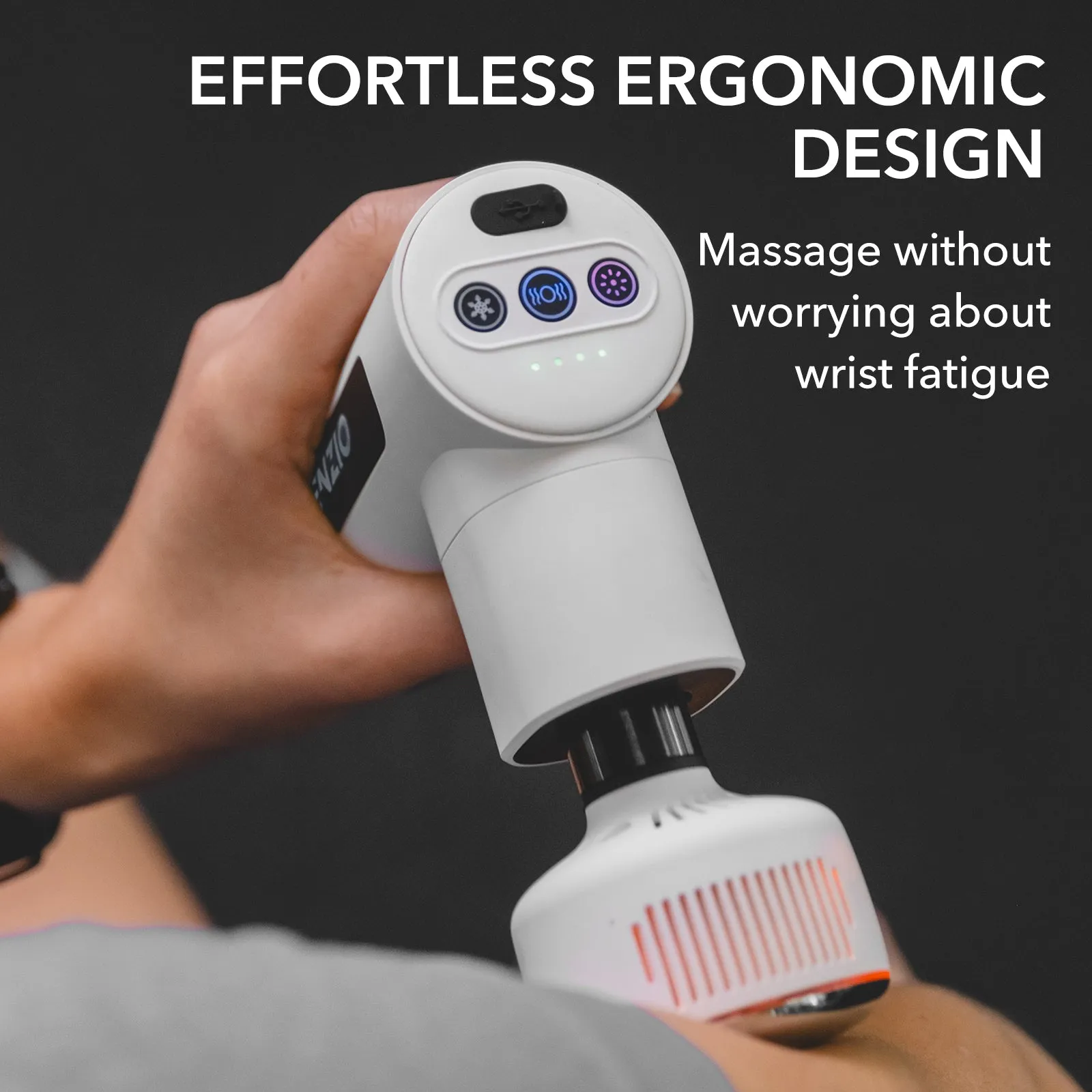 Massage Gun Heat & Cold White - Black Friday Offer