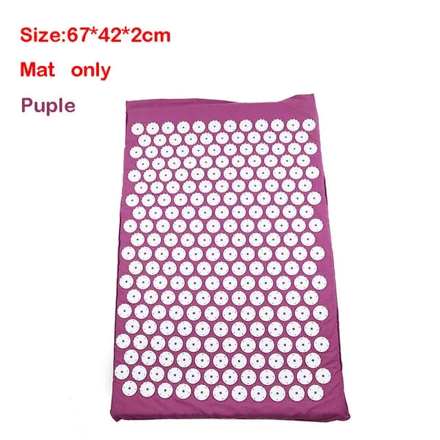 Massager Cushion Massage Yoga Mat Acupressure Relieve Stress Back Body Pain Spike Mat