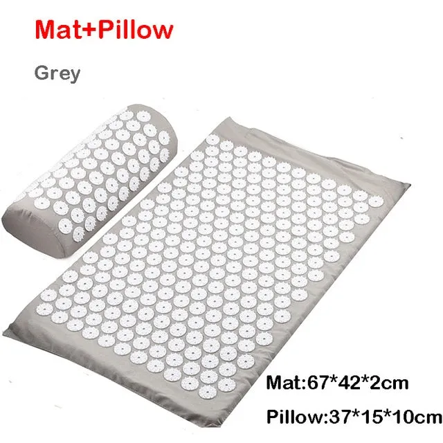 Massager Cushion Massage Yoga Mat Acupressure Relieve Stress Back Body Pain Spike Mat