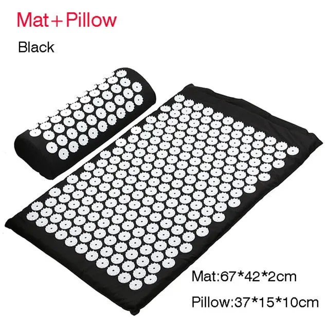 Massager Cushion Massage Yoga Mat Acupressure Relieve Stress Back Body Pain Spike Mat