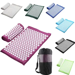 Massager Cushion Massage Yoga Mat Acupressure Relieve Stress Back Body Pain Spike Mat