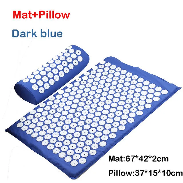 Massager Cushion Massage Yoga Mat Acupressure Relieve Stress Back Body Pain Spike Mat