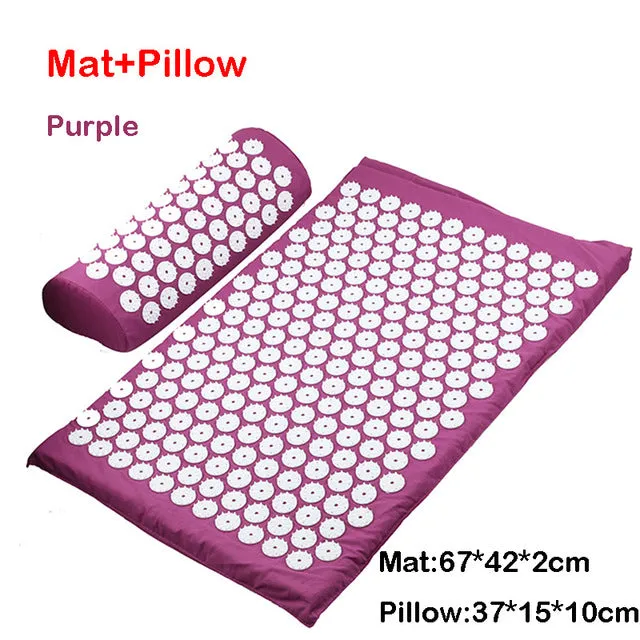 Massager Cushion Massage Yoga Mat Acupressure Relieve Stress Back Body Pain Spike Mat