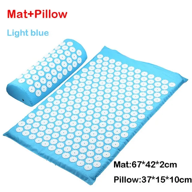 Massager Cushion Massage Yoga Mat Acupressure Relieve Stress Back Body Pain Spike Mat