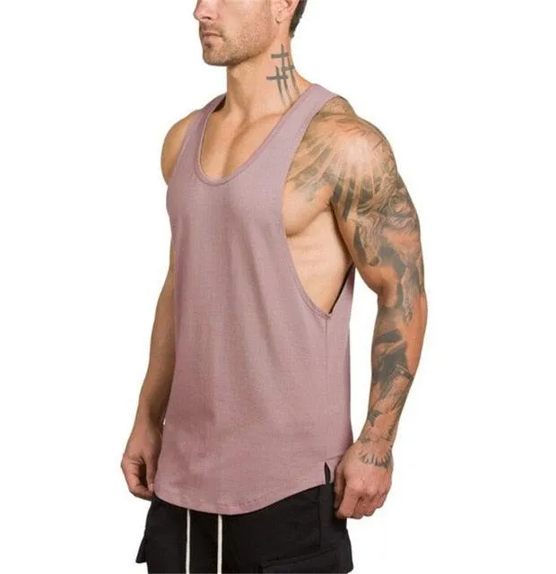 men fitness gym bodybuilding top