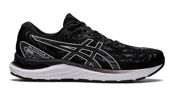 Men's Asics Gel-Cumulus 23, Black/White, 9.5 2E Wide