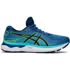 Men's Asics Gel-Nimbus 24, Lake Drive/Hazard Green, 11 2E Wide