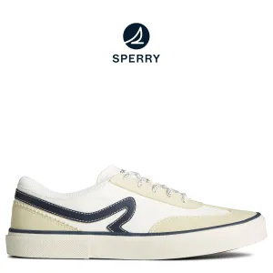 Men's CrossJack Court Sneakers White/Navy (STS25817)