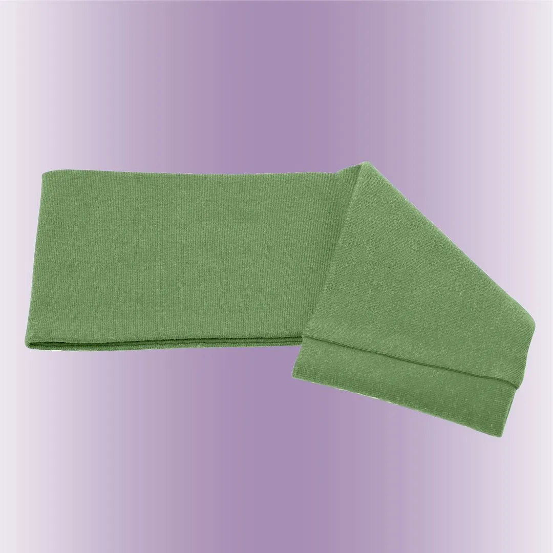 Men's Headbands Cotton Jersey 3" Wide Sports Fitness Yoga Made in the USA Sage