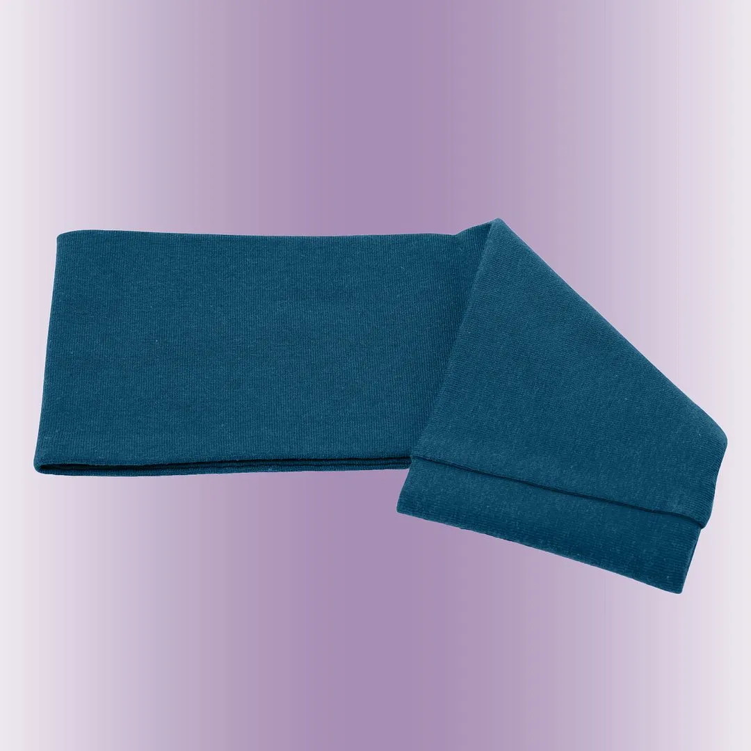 Men's Headbands Cotton Jersey 3" Wide Sports Fitness Yoga Made in the USA Teal