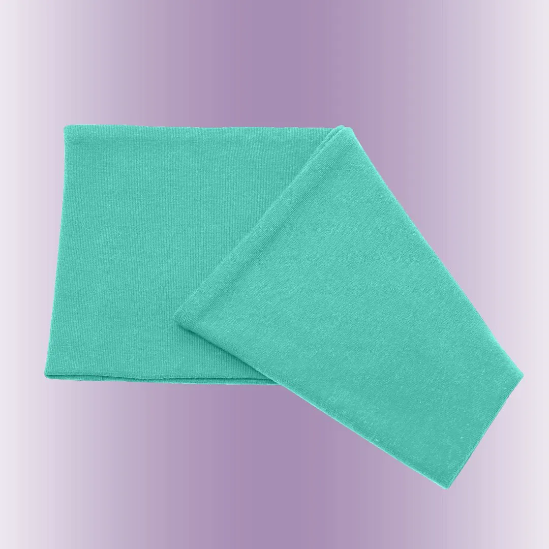 Men's Headbands Cotton Jersey 5" Wide Sports Fitness Yoga Made in the USA Seafoam