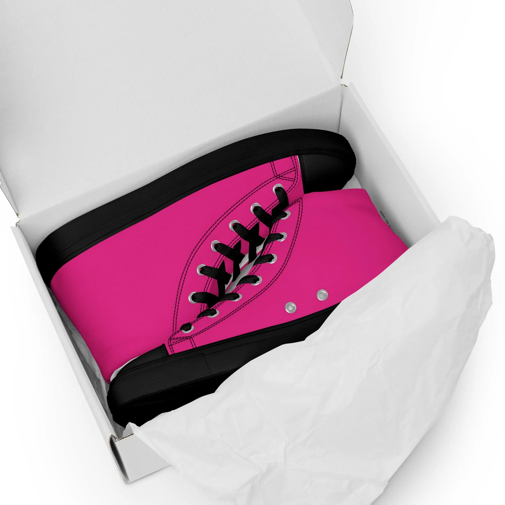 Men’s Hot Pink High Top Shoes