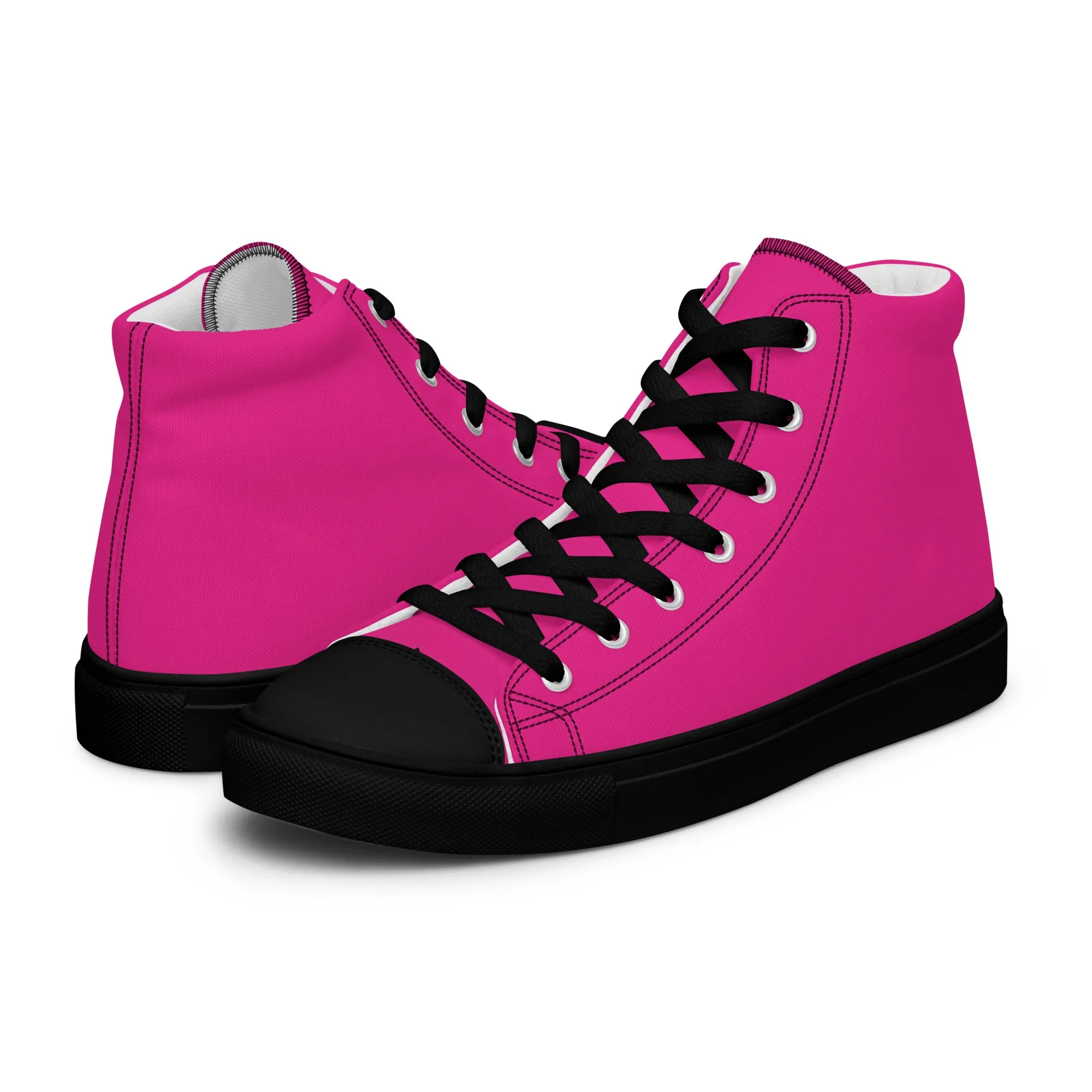 Men’s Hot Pink High Top Shoes